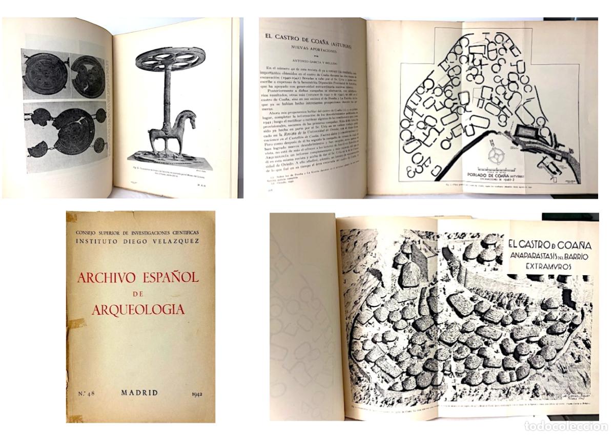 Coleccionismo de Revistas y Peri&oacute;dicos: El castro de Coa&ntilde;a (Asturias); El Thymaterion celta de Calaceite; y otros (ver indice) Cabr&eacute;, G&ordf; Bel