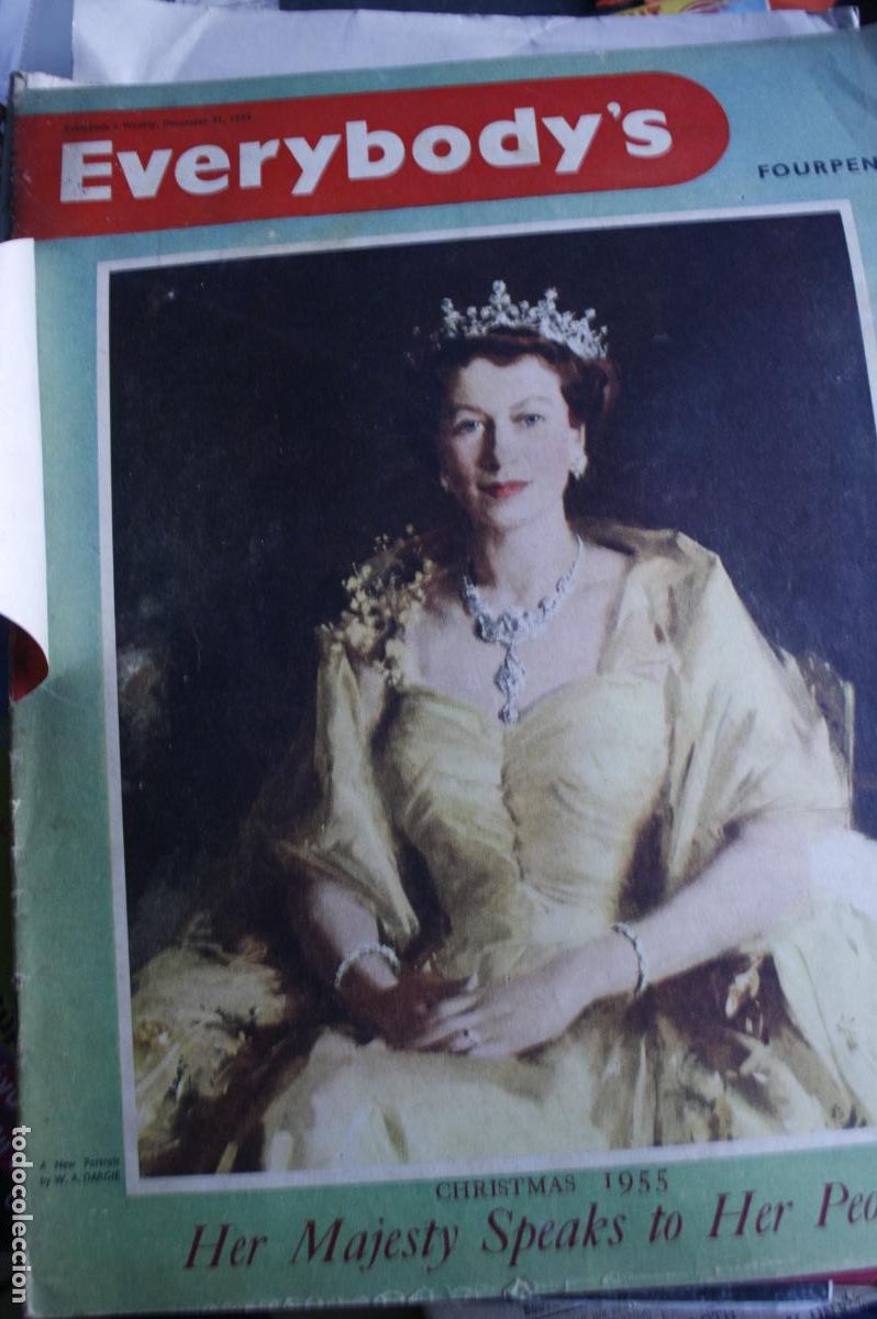 Coleccionismo de Revistas y Peri&oacute;dicos: REVISTA ONGLESA EVERYBODY'S QUEEN ELIZABETH II ROYALTY 1955