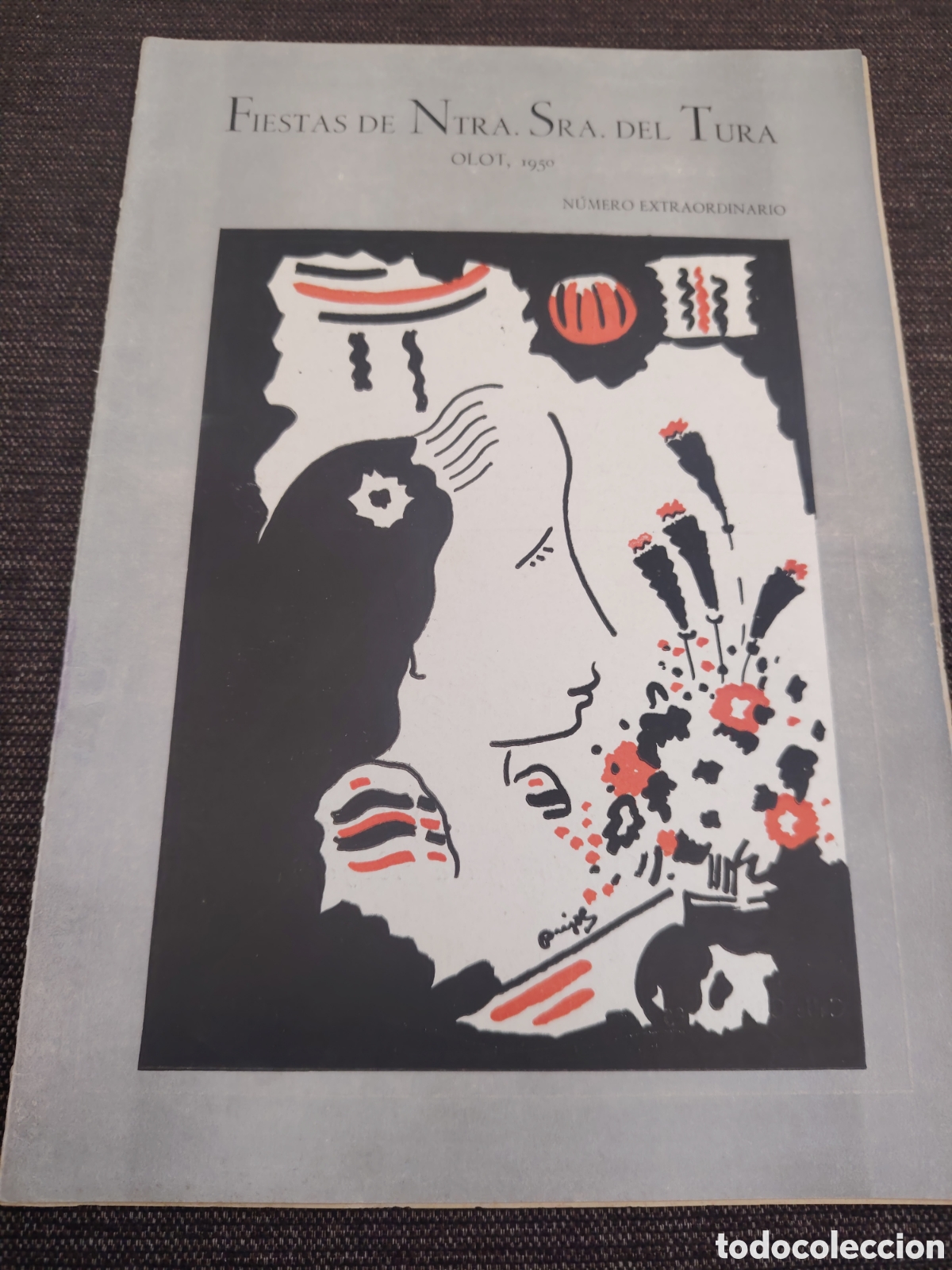 Coleccionismo de Revistas y Peri&oacute;dicos: Fiestas Nuestra Se&ntilde;ora del Tura,n&uacute;mero extraordinario Arriba Espa&ntilde;a . Olot 1950