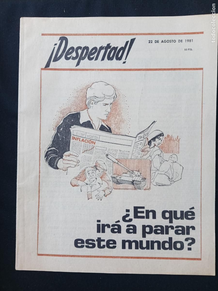Coleccionismo de Revistas y Peri&oacute;dicos: REVISTA &iexcl;DESPERTAD! 22 DE AGOSTO DE 1981 TESTIGOS DE JEHOVA
