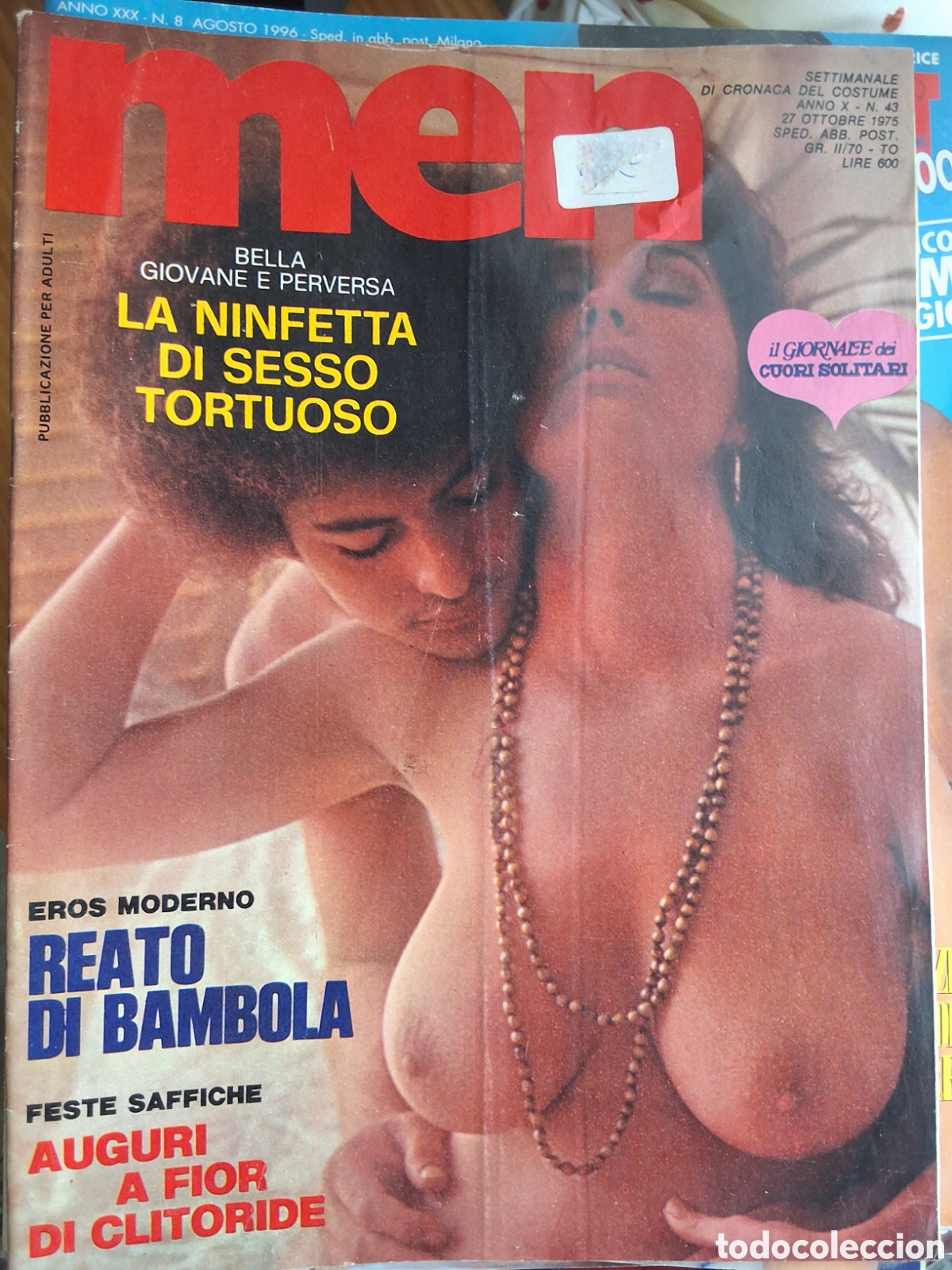 Coleccionismo de Revistas y Peri&oacute;dicos: Men revista erotica italiana desnudos mujeres a&ntilde;o 1975/10