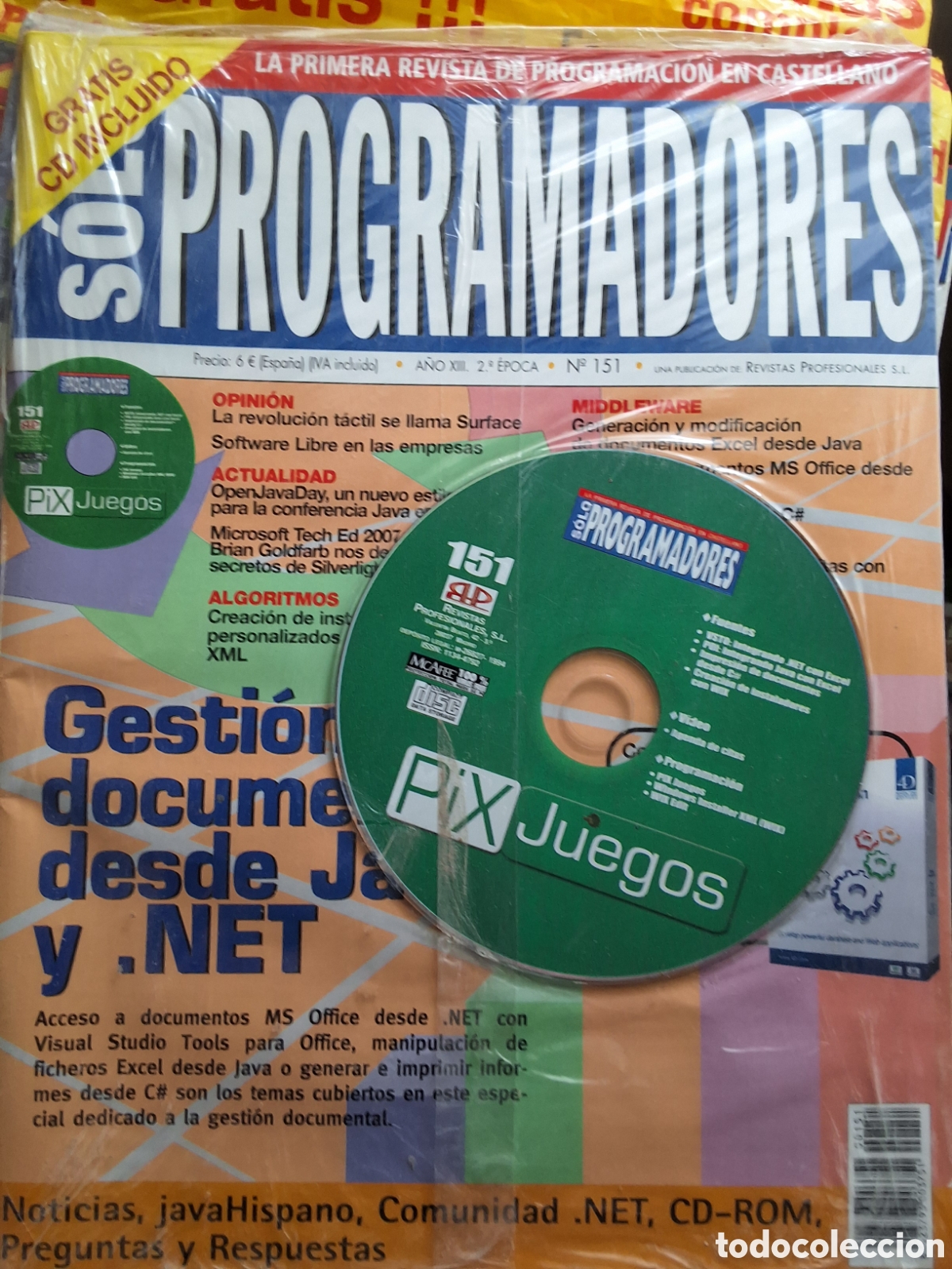 Coleccionismo de Revistas y Peri&oacute;dicos: Solo programadores revista inform&aacute;tica n&uacute;mero 151 incluye CD