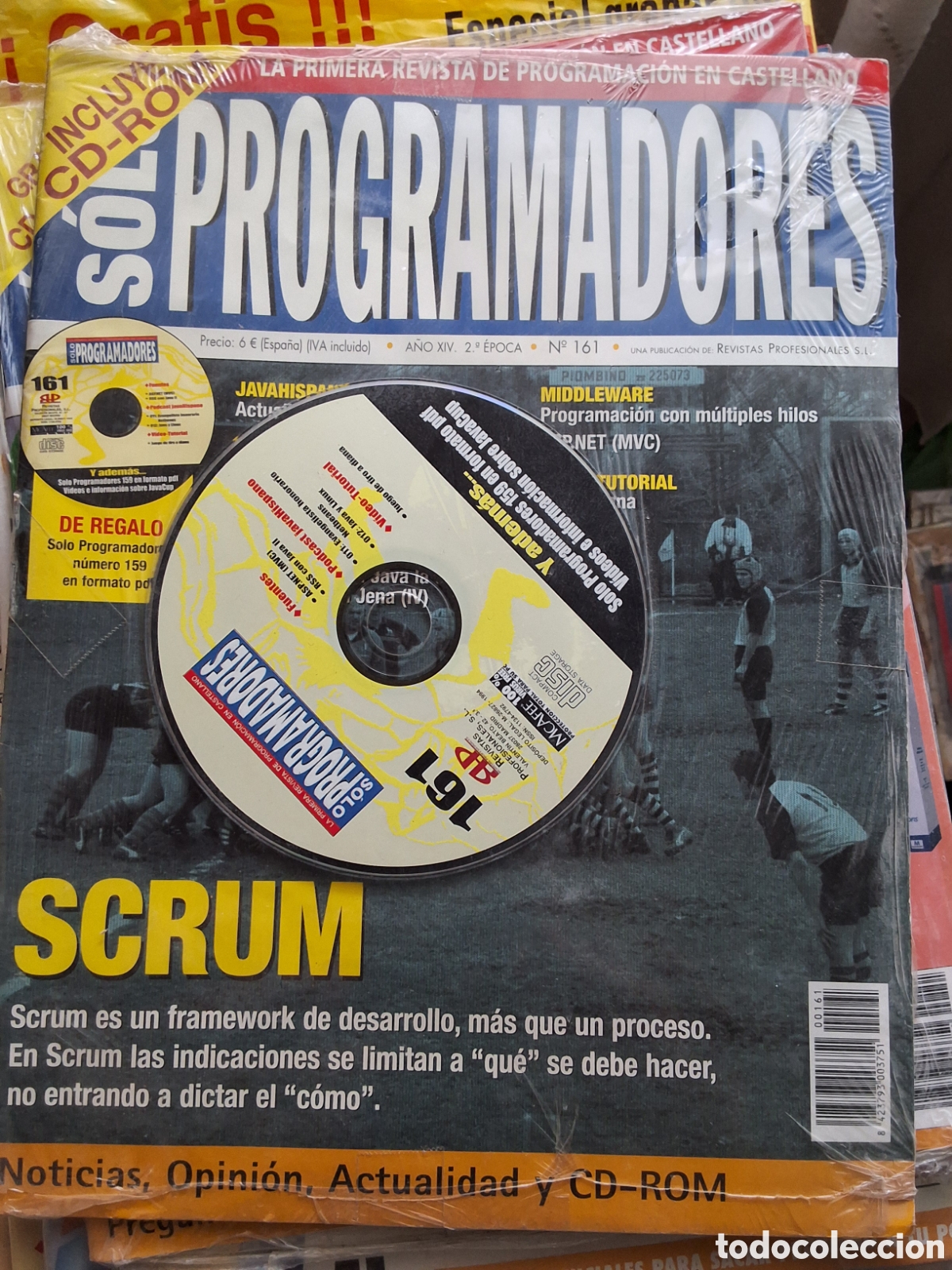 Coleccionismo de Revistas y Peri&oacute;dicos: Solo programadores revista inform&aacute;tica n&uacute;mero 161 incluye CD