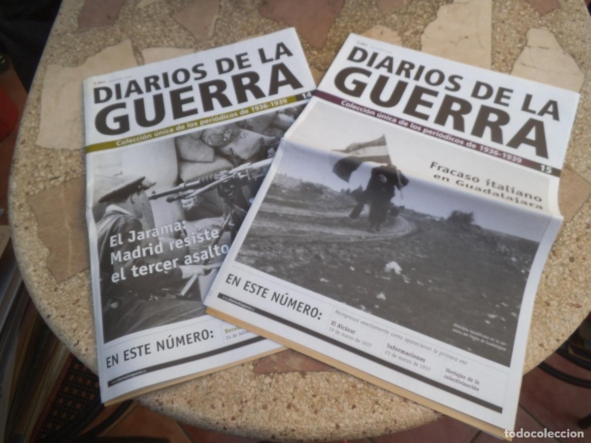 Collezionismo di Riviste e Giornali: diarios de la guerra n&ordm; 14,15, heraldo de madrid febrero 1937, y heraldo de arago, febrero 1937, bil