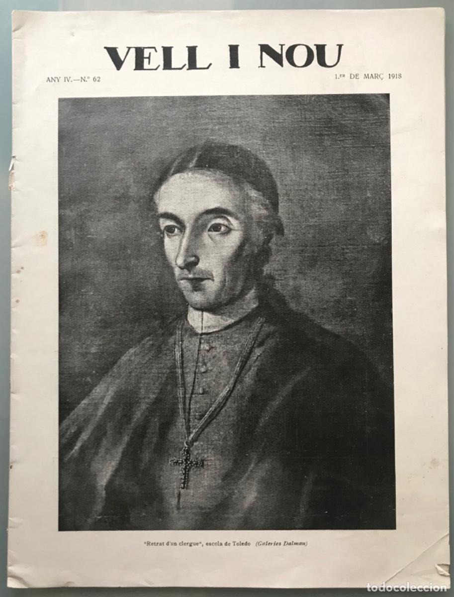 Coleccionismo de Revistas y Peri&oacute;dicos: Revista de arte: VELL I NOU-1918 - Exposiciones en las salas de BARCELONA - A DESTACAR: JOAN MIR&Oacute;
