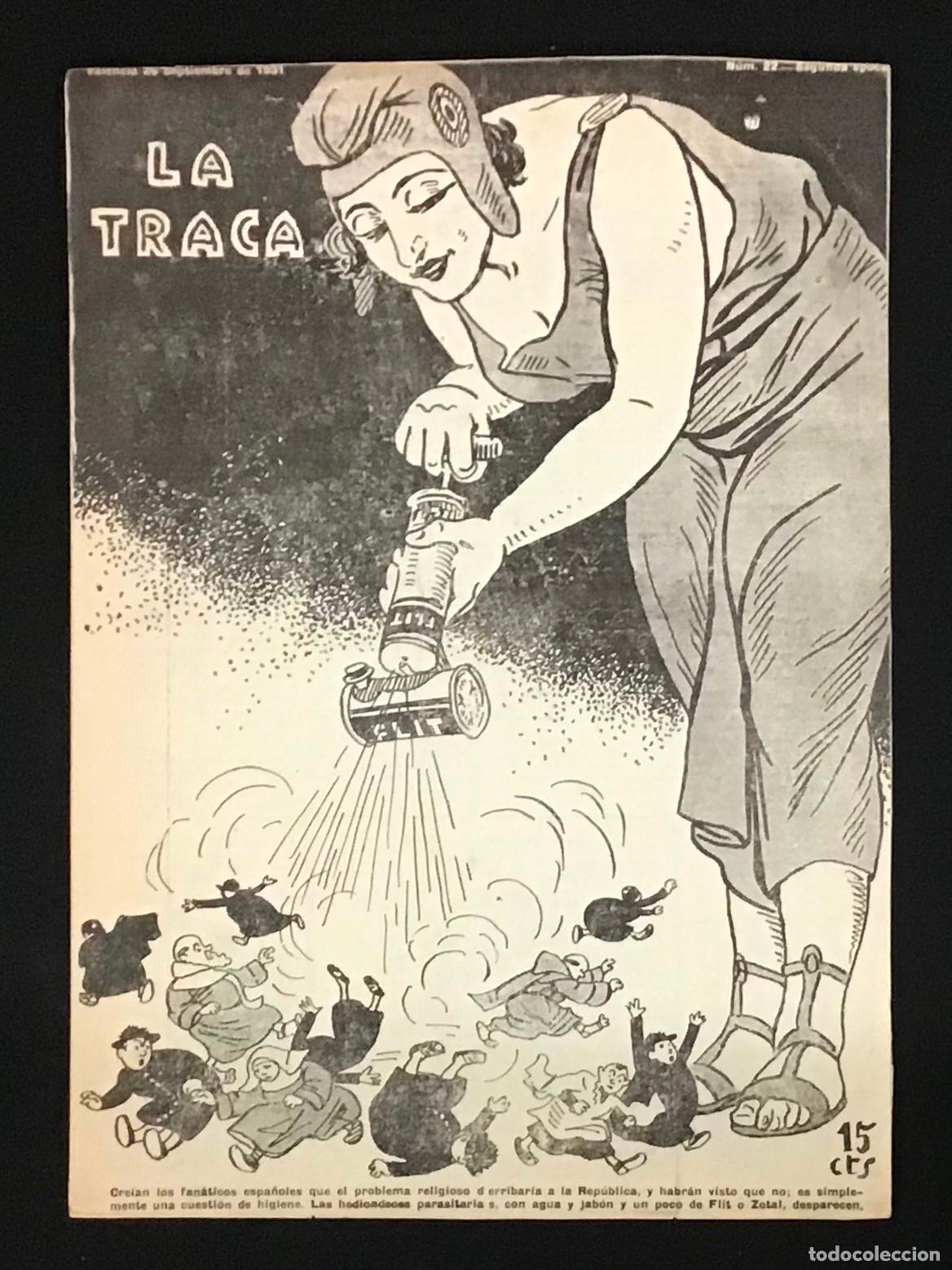 Coleccionismo de Revistas y Peri&oacute;dicos: REVISTA LA TRACA. VALENCIA 26 SETIEMBRE 1931. N&Uacute;M. 22, SEGUNDA &Eacute;POCA.