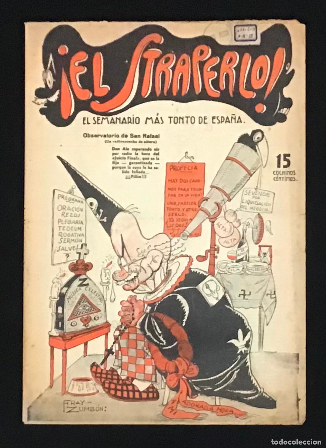 Coleccionismo de Revistas y Peri&oacute;dicos: &iexcl;EL STRAPERLO! EL SEMANARIO M&Aacute;S TONTO DE ESPA&Ntilde;A. A&Ntilde;O I, 18 DE MARZO 1936, N&Uacute;M. 2