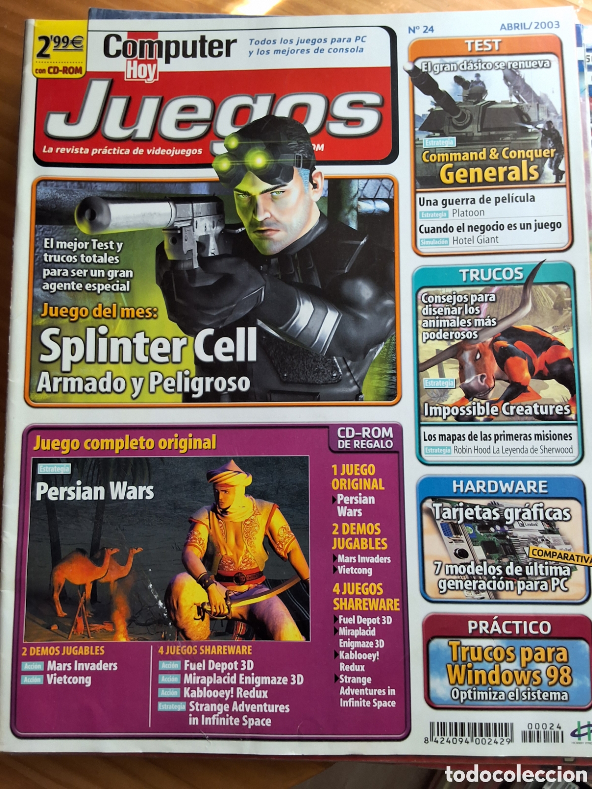 Coleccionismo de Revistas y Peri&oacute;dicos: Juegos computer hoy revista n&uacute;mero 24 a&ntilde;o 2003/4 incluye gu&iacute;a