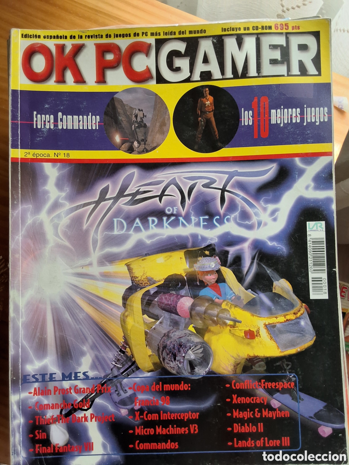 Coleccionismo de Revistas y Peri&oacute;dicos: Ok pc gamer revista juegos n&uacute;mero 18 a&ntilde;o 1998/7