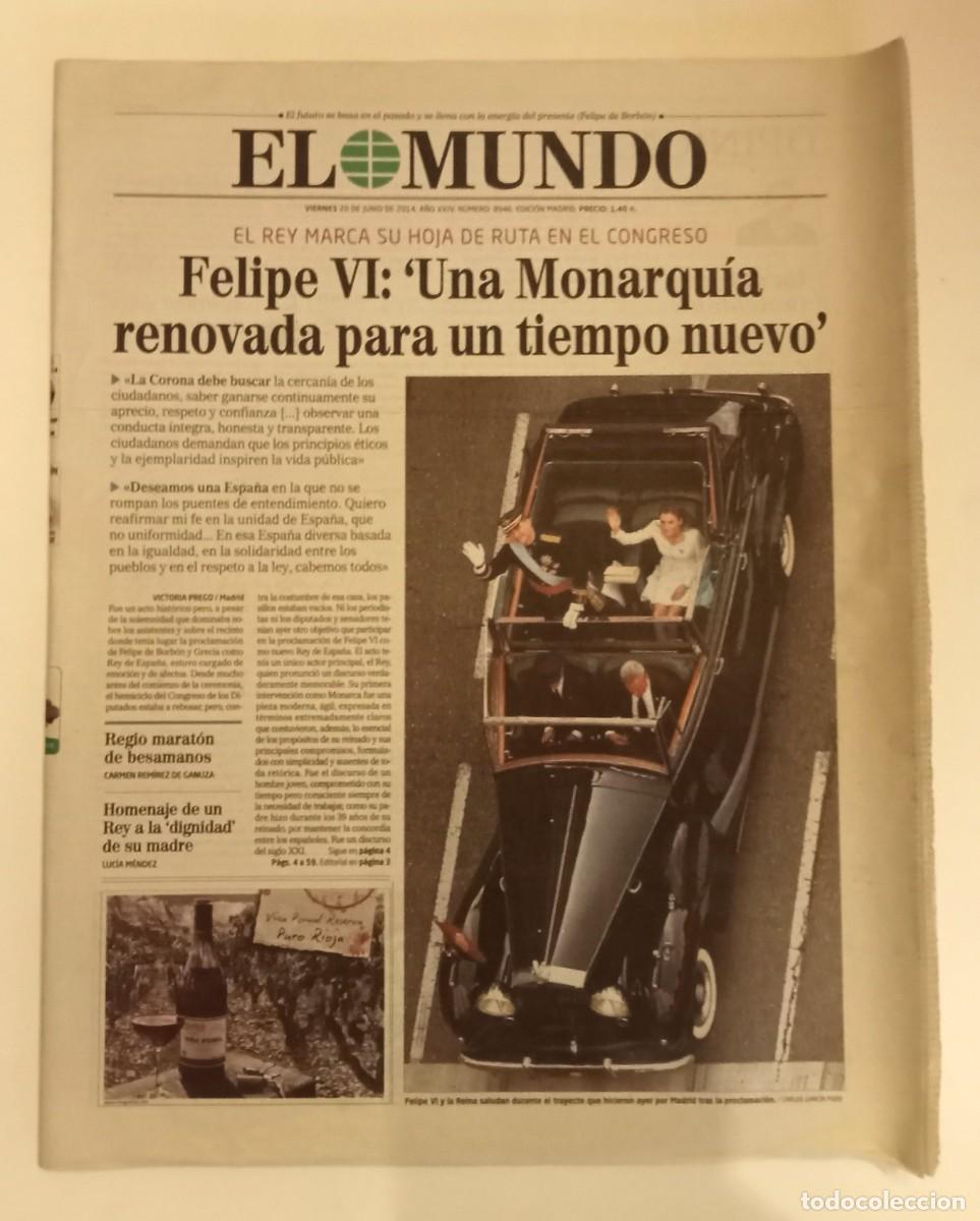 Coleccionismo de Revistas y Peri&oacute;dicos: PERI&Oacute;DICO EL MUNDO - 8946 - 20.06.2014