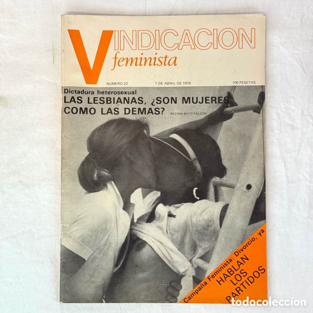 Collezionismo di Riviste e Giornali: REVISTA VINDICACION FEMINISTA NUM 22 1 ABRIL 1978 MOVIMIENTO LIBERACION MUJER FEMINISMO