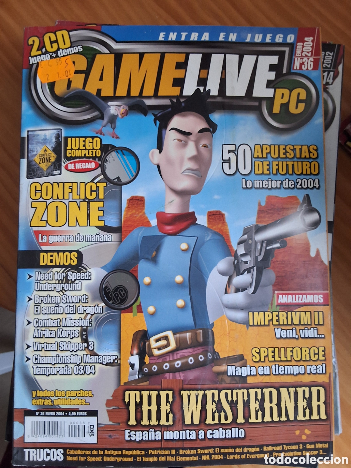 Collection Magazines and Newspapers: Game live revista juegos pc n&uacute;mero 36 a&ntilde;o 2004/1 incluye CDs