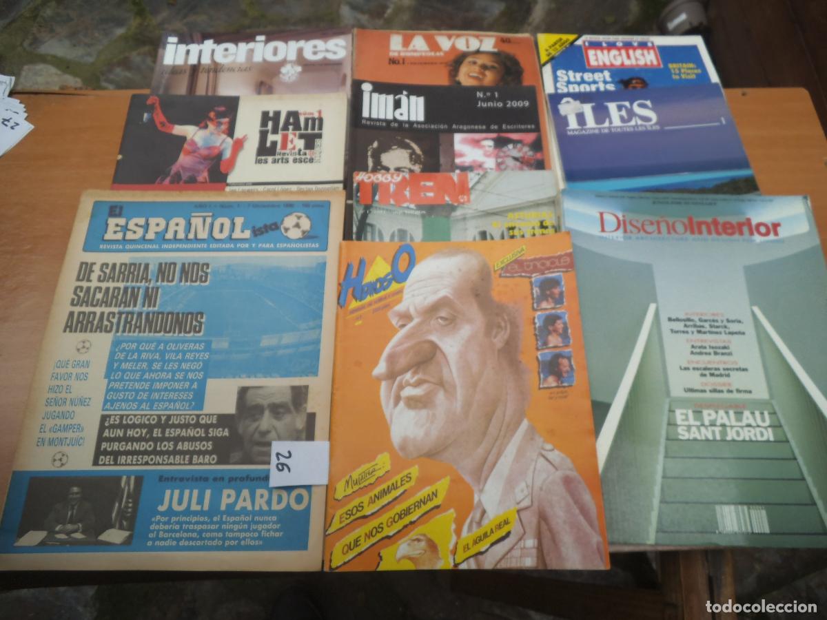 Collezionismo di Riviste e Giornali: lote de 10 revistas n&ordm; 26, hobby trn, iman literatura, la voz de rompeolas, iles (islas),hdiodo,