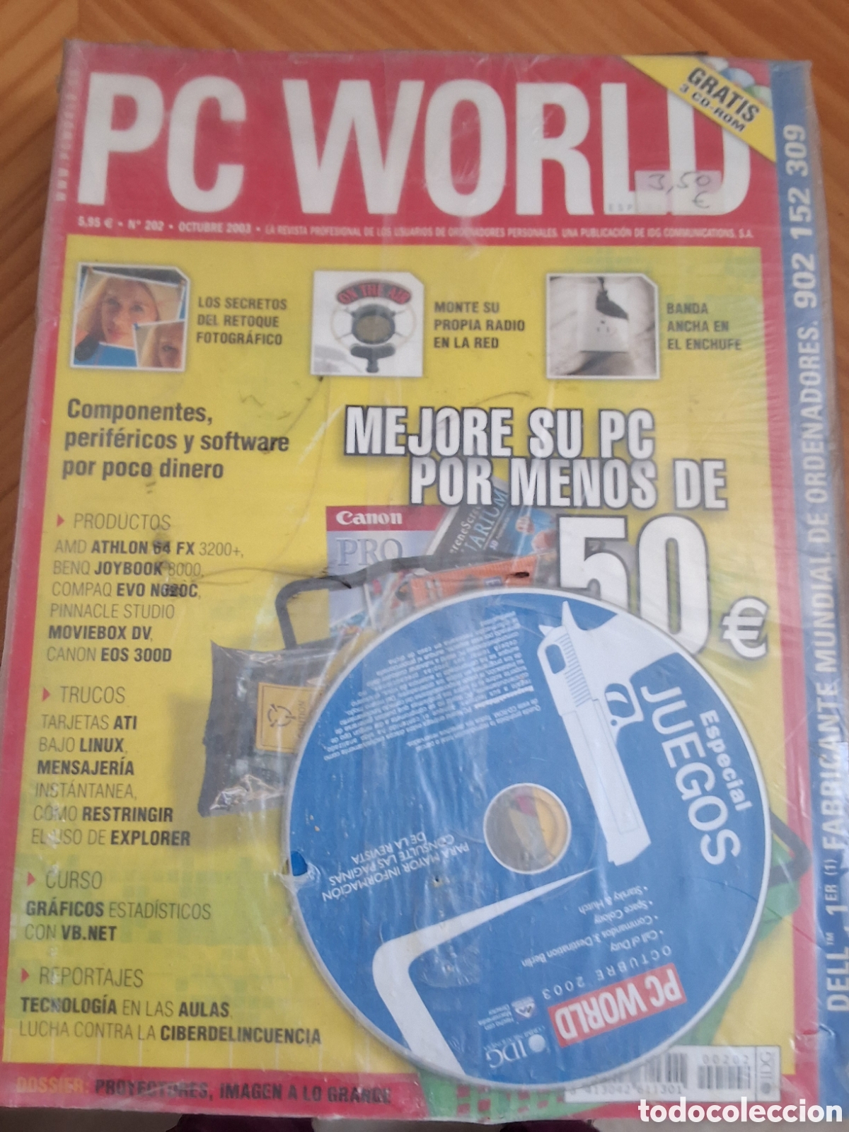 Collection Magazines and Newspapers: Pc world revista inform&aacute;tica n&uacute;mero 202 a&ntilde;o 2003/10 incluye CD
