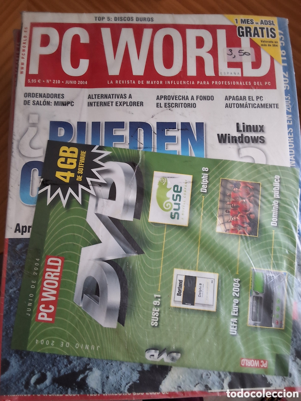 Coleccionismo de Revistas y Peri&oacute;dicos: Pc world revista inform&aacute;tica n&uacute;mero 210 a&ntilde;o 2004/6 incluye CD