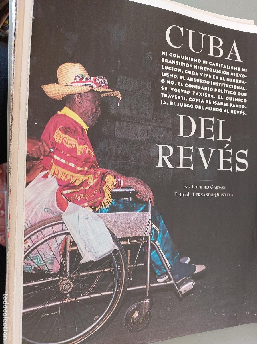 Collectionnisme de Revues et Journaux: CUBA DEL REV&Eacute;S. 3 P&Aacute;GINAS. EXTRAIDO DE UNA REVISTA. BUEN ESTADO.