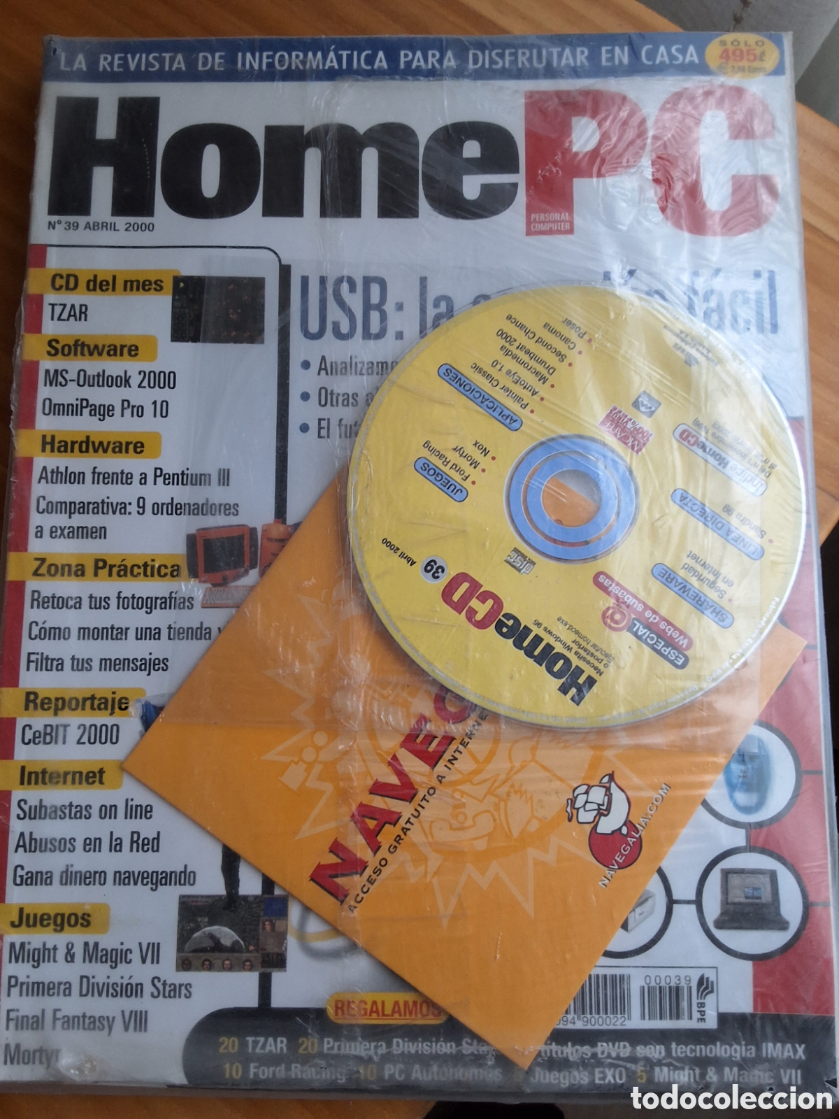 Coleccionismo de Revistas y Peri&oacute;dicos: Home pc revista inform&aacute;tica n&uacute;mero 39 a&ntilde;o 2000/4 incluye CD