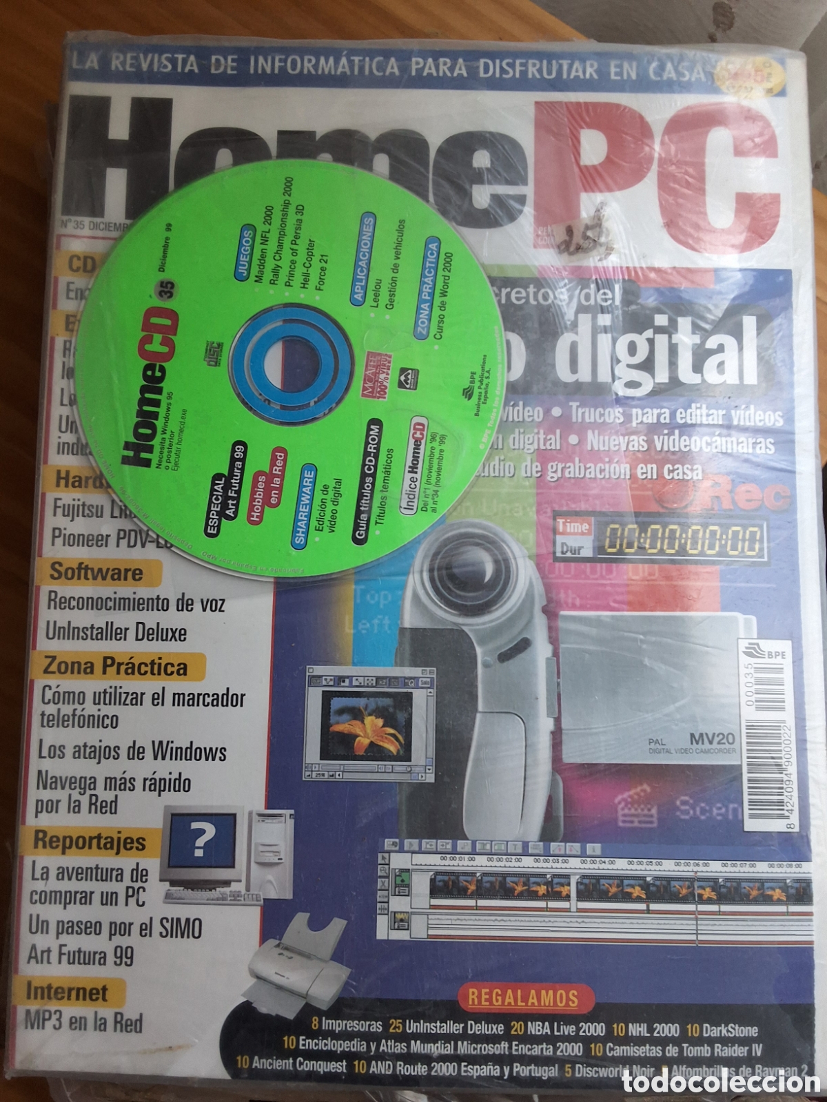 Coleccionismo de Revistas y Peri&oacute;dicos: Home pc revista inform&aacute;tica n&uacute;mero 35 a&ntilde;o 1999/12 incluye CD