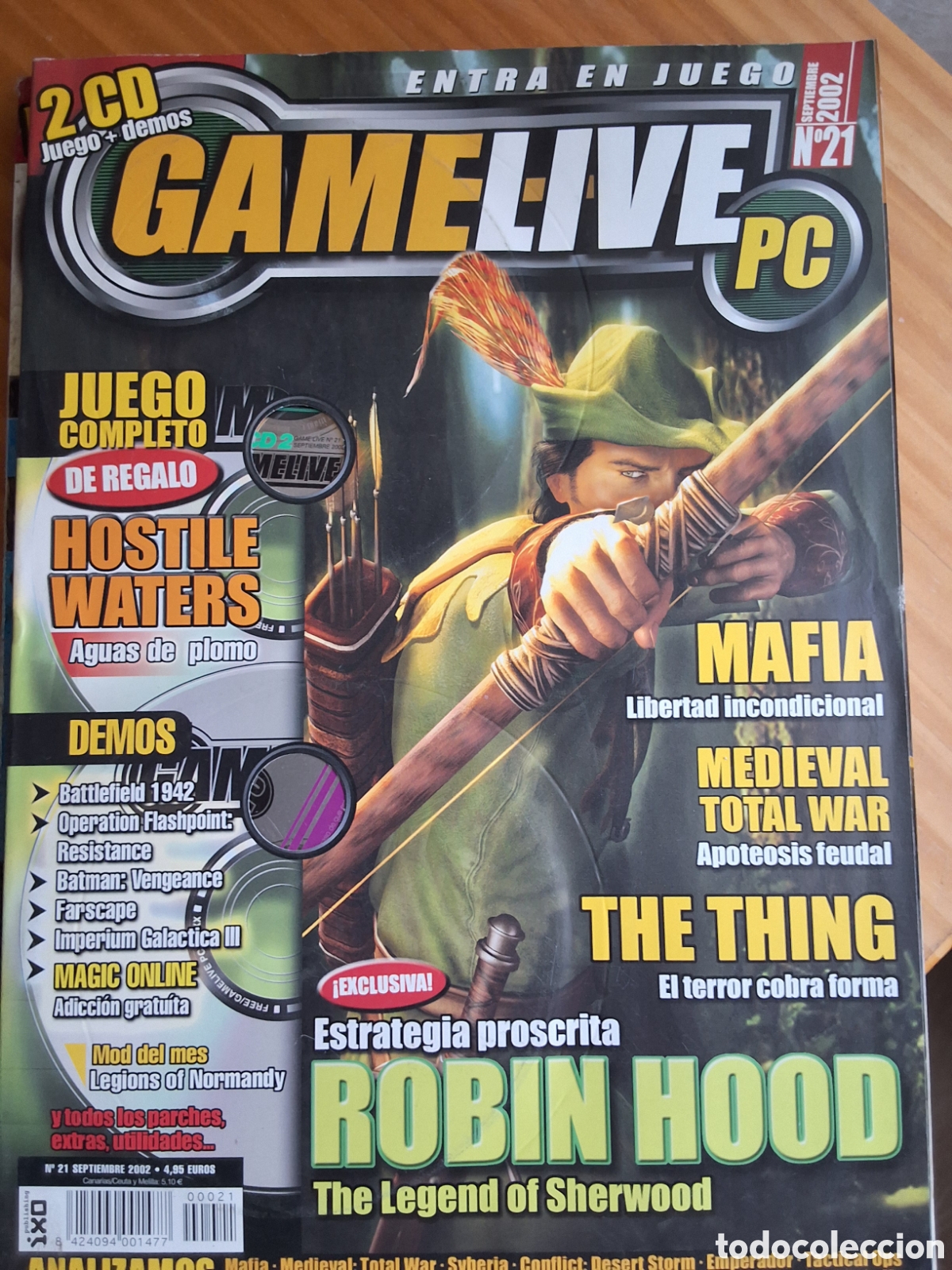 Coleccionismo de Revistas y Peri&oacute;dicos: Game live revista juegos pc n&uacute;mero 21 a&ntilde;o 2002/9 incluye CDs