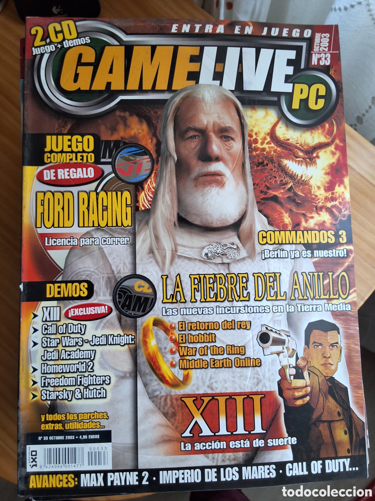 Coleccionismo de Revistas y Peri&oacute;dicos: Game live revista juegos pc n&uacute;mero 33 a&ntilde;o 2003/10 incluye CDs