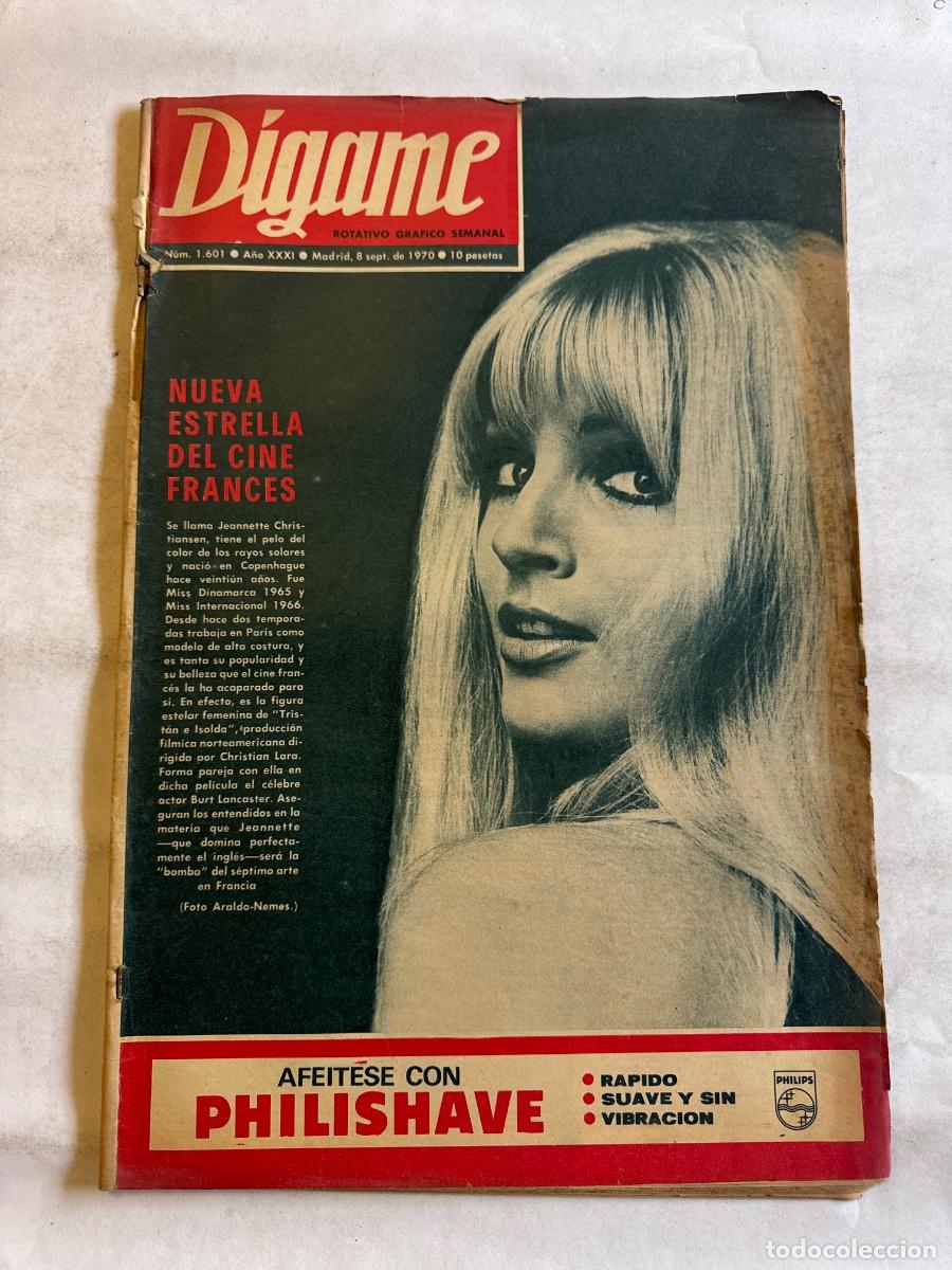 Sammeln von Zeitschriften und Zeitungen: Revista Digame, A&ntilde;o 1970, Jeannette Christiansen, Rey Balduino