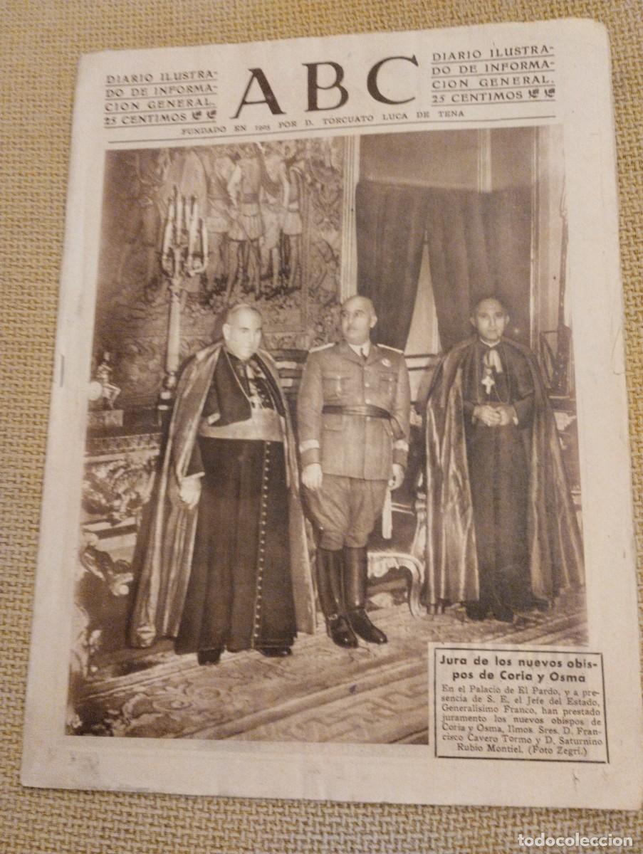 Coleccionismo de Revistas y Peri&oacute;dicos: Peri&oacute;dico ABC antiguo 1945