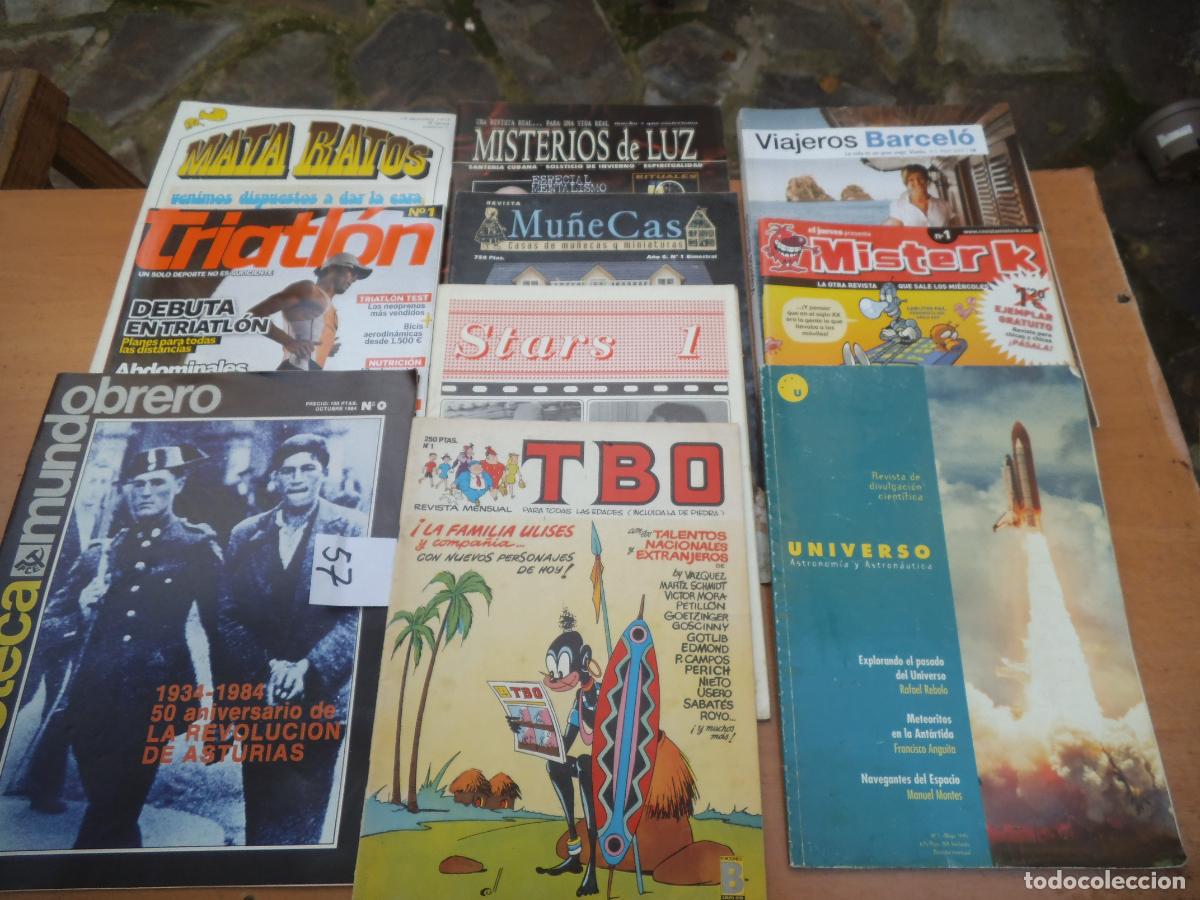 Sammeln von Zeitschriften und Zeitungen: lote de 10 revistas n&ordm; 1 y 0, n&ordm; 57, mister k, stars,viajes barcelo, tbo febrero 1988, mata ratos