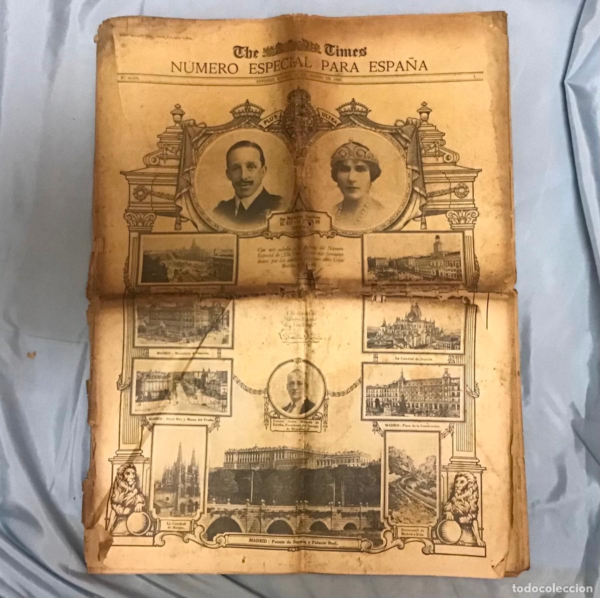 Colecionismo de Revistas e Jornais: THE TIMES N&ordm; 44,346 DE 1926, ESPECIAL PARA ESPA&Ntilde;A