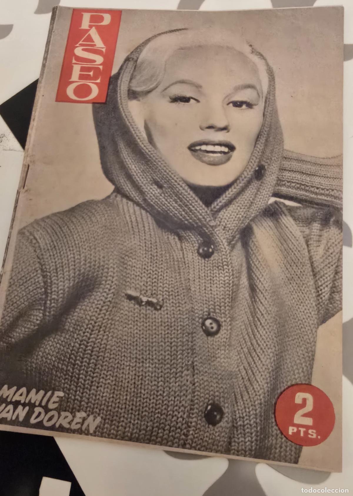 Coleccionismo de Revistas y Peri&oacute;dicos: REVISTA PASEO 1957 MAMIE VAN DOREN - LA VIRGEN DE LA MERCED - SOPHIA LOREN - IGLESIA PONT DE SUERT