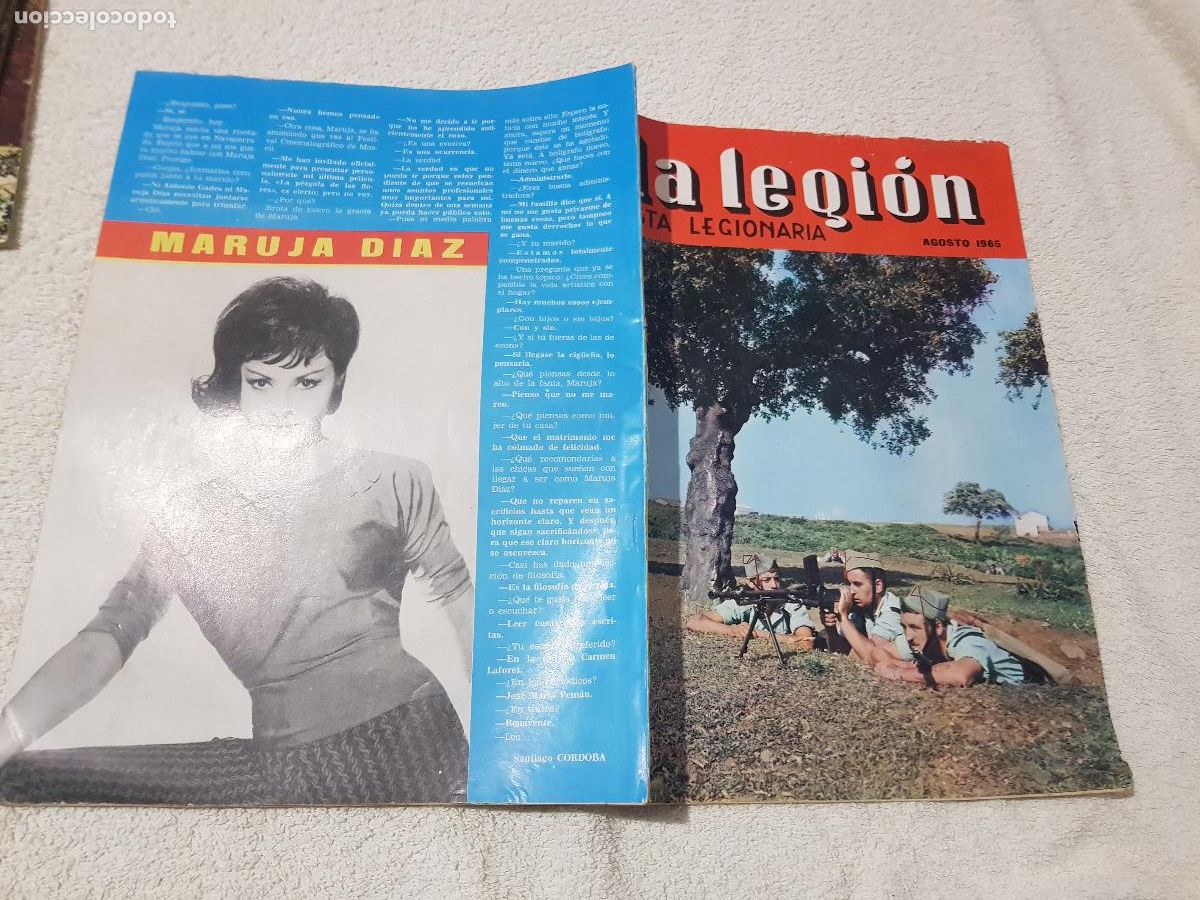 Coleccionismo de Revistas y Peri&oacute;dicos: LA LEGION REVISTA LEGIONARIA AGOSTO 1965