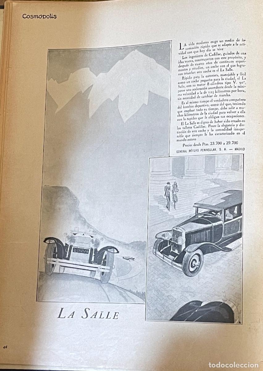 Coleccionismo de Revistas y Peri&oacute;dicos: Publicidad autom&oacute;viles LA SALLE, de General Motors Peninsular - 1928
