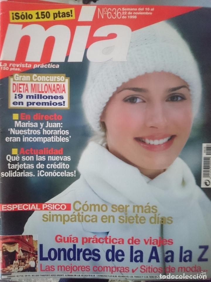 Colecionismo de Revistas e Jornais: MIA N 636 DEL 16 AL 22 NOVIEMBRE 1998 -CON PUBLICIDAD EPOCA-NOTICIAS-ETC