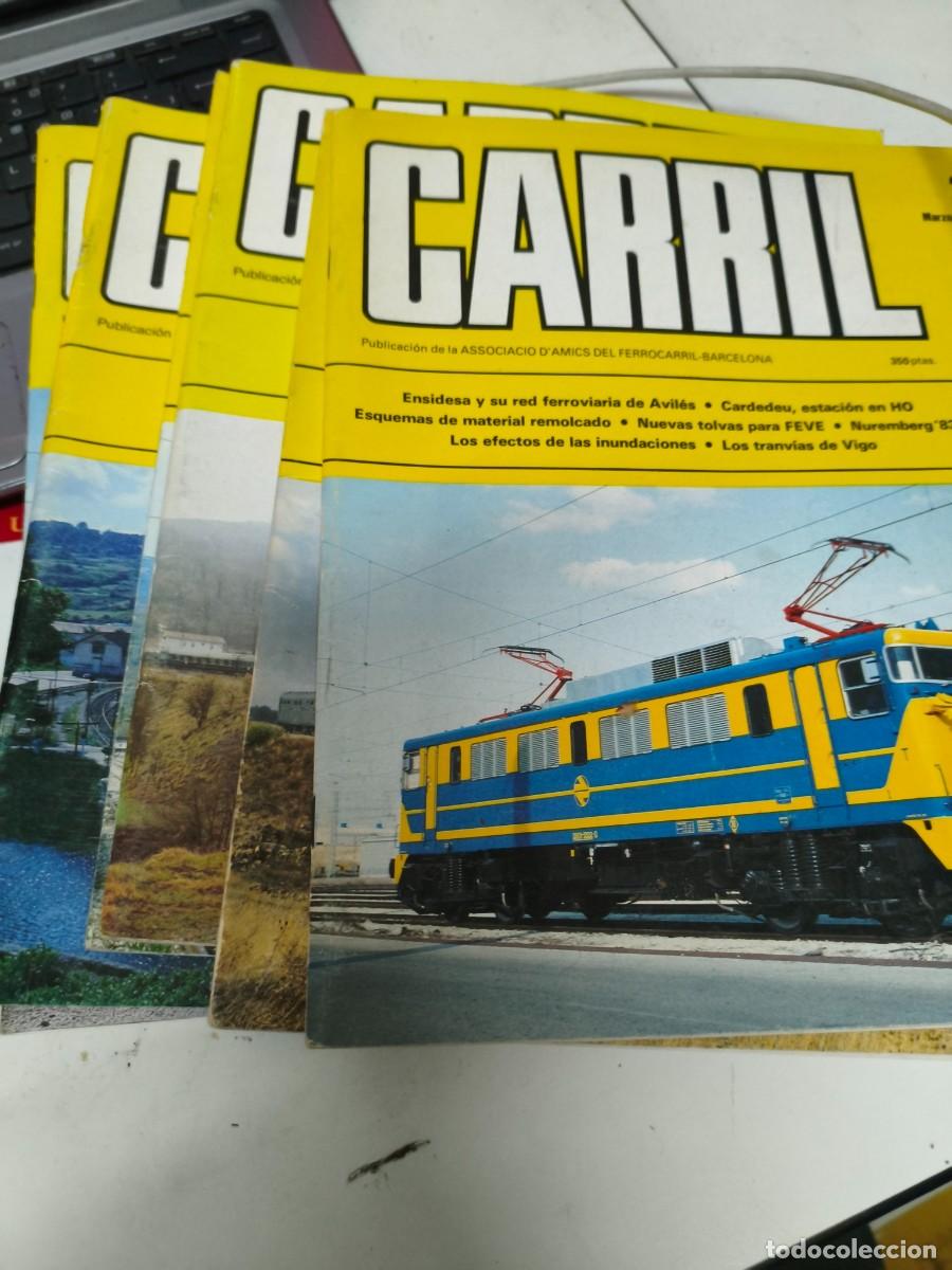 Coleccionismo de revistas y peri&oacute;dicos: CARRIL - REVISTA CARRIL 6 numeros - TREN TRENES FERROCARRIL LOCOMOTORA VAGON VAPOR RENFE AVE RAIL