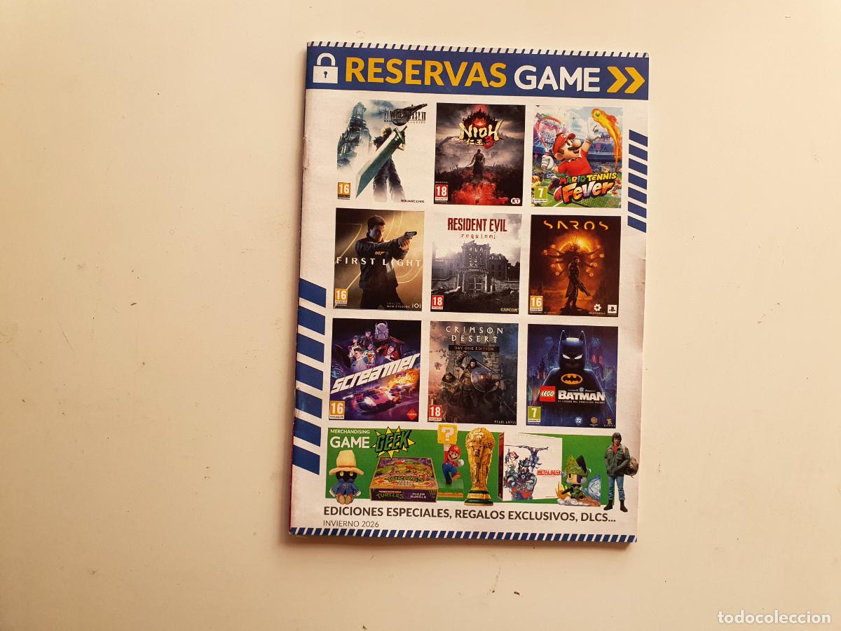 Collezionismo di Riviste e Giornali: REVISTA FOLLETO TIENDA GAME - RESERVAS VIDEOJUEGOS JUEGOS