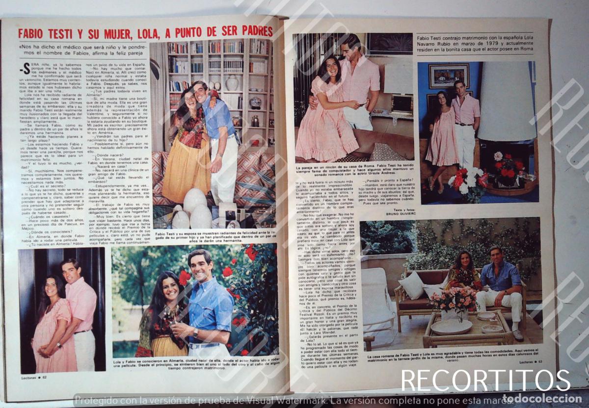 Coleccionismo de Revistas y Peri&oacute;dicos: FABIO TESTI Y SU MUJER LOLA