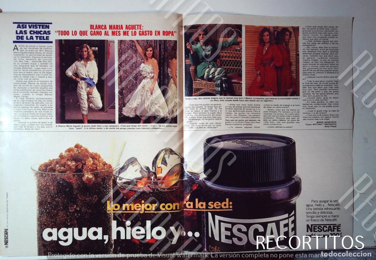 Coleccionismo de Revistas y Peri&oacute;dicos: BLANCA MARIA AGUETE NESCAFE