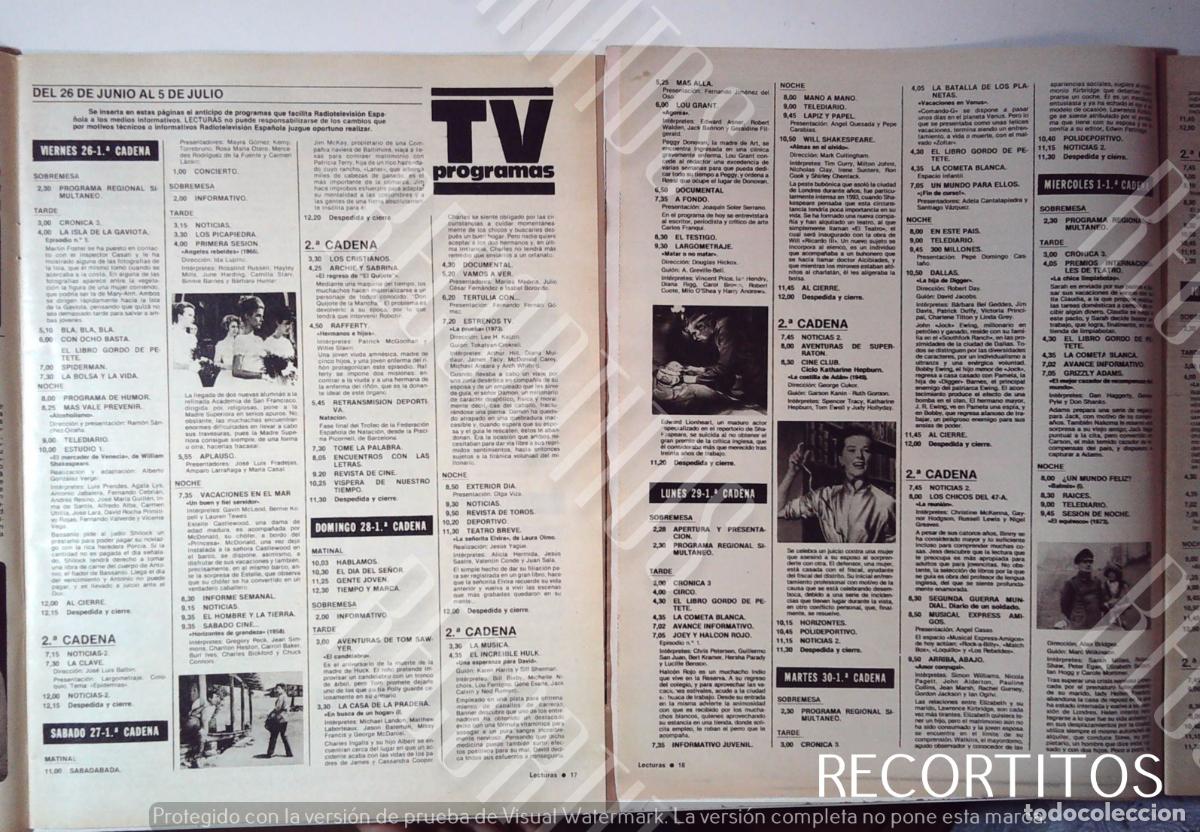 Coleccionismo de Revistas y Peri&oacute;dicos: HAYLLEY MILLS GREGORY PECK VINCENT PRICE KATHARINE HEPBURN