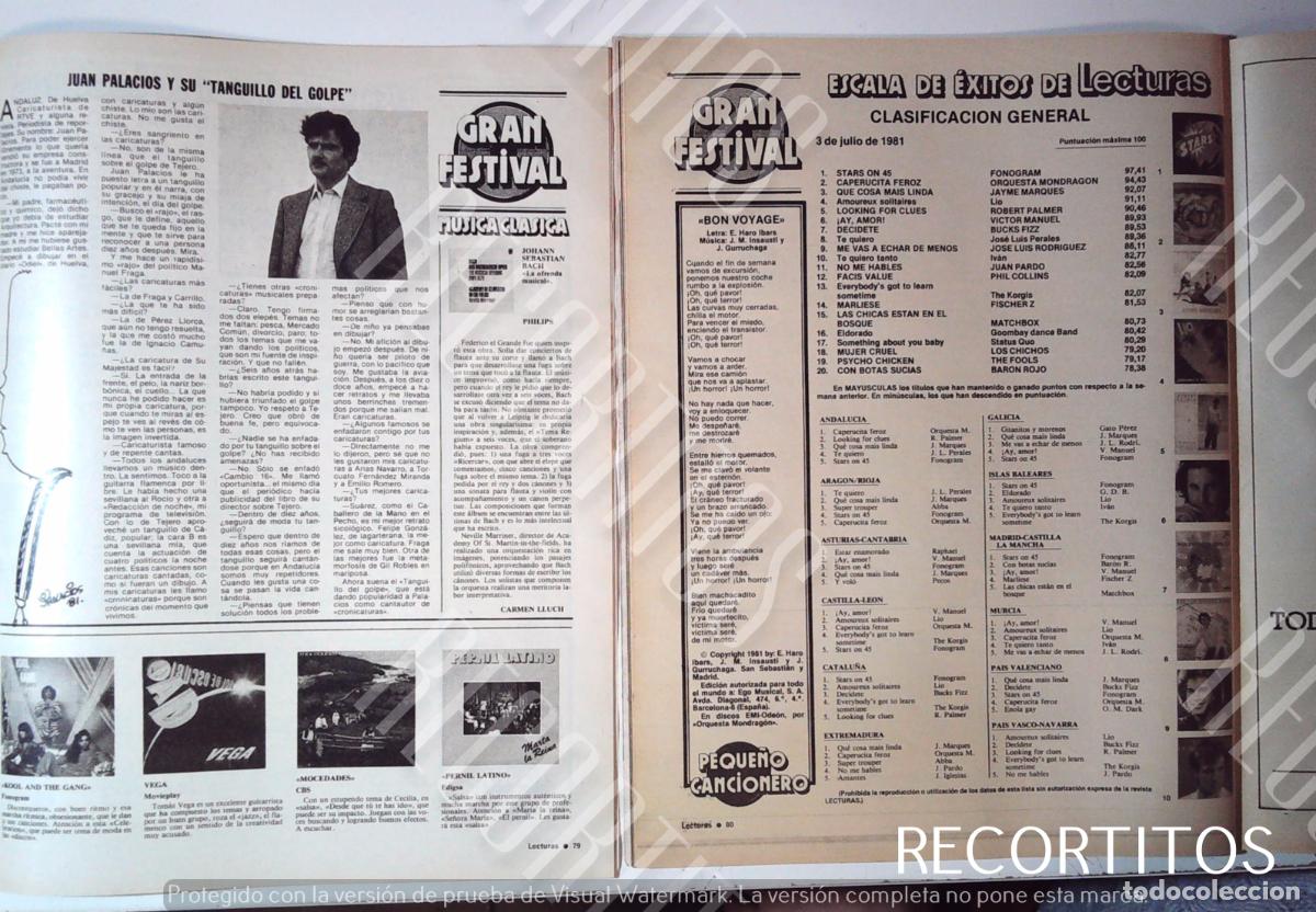 Collezionismo di Riviste e Giornali: JUAN PALACIOS VEGA KOOL AND THE GANG MOCEDADES PERNIL LATINO ORQUESTA MONDRAGON JOSE LUIS PERALES