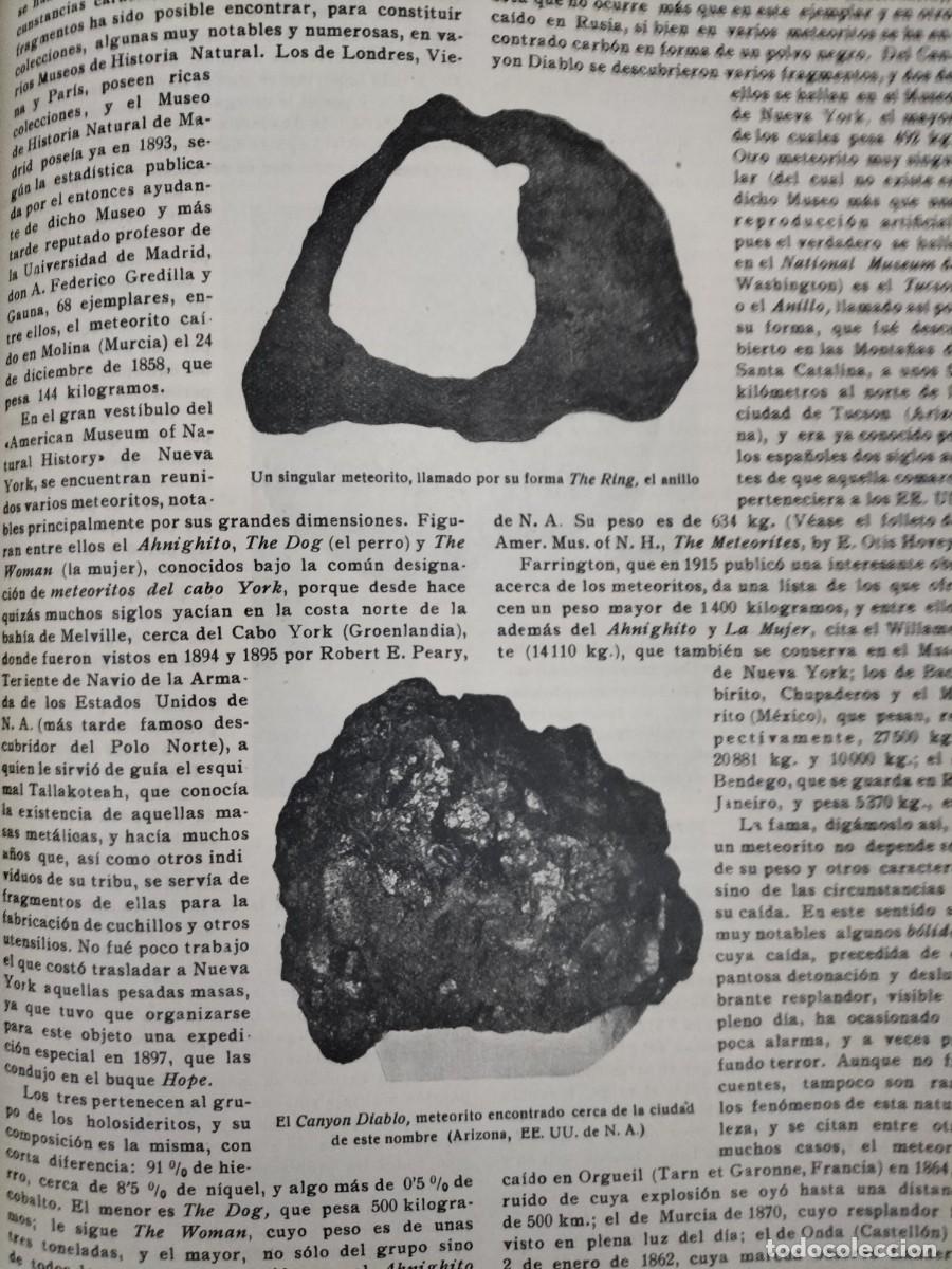 Coleccionismo de Revistas y Peri&oacute;dicos: LOS METEORITOS NAHNIGHITO DE 370000 KG DE PESO EL MAYOR METEORITO CONOCIDO REVISTA A&Ntilde;O 1920