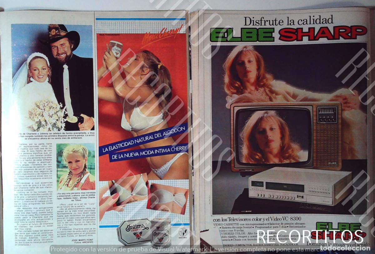 Sammeln von Zeitschriften und Zeitungen: ELBE SHARP TELEVISOR INTIMA CHERRY LENCERIA