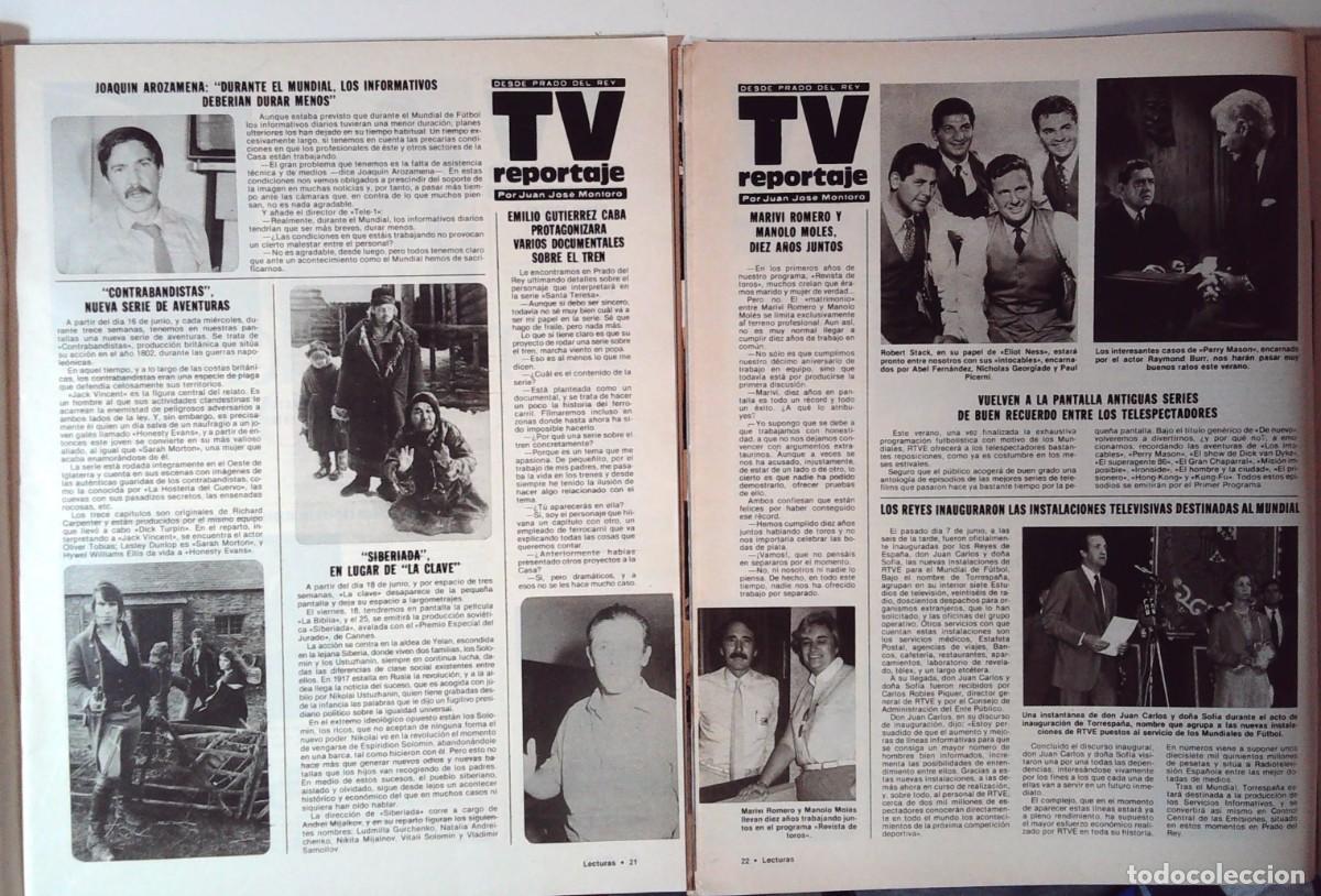 Collection Magazines and Newspapers: ROBERT STACK ELIOT NESS LOS INTOCABLES RAYMOND BURR PERRY MASON MARIVI ROMERO MANOLO MOLES
