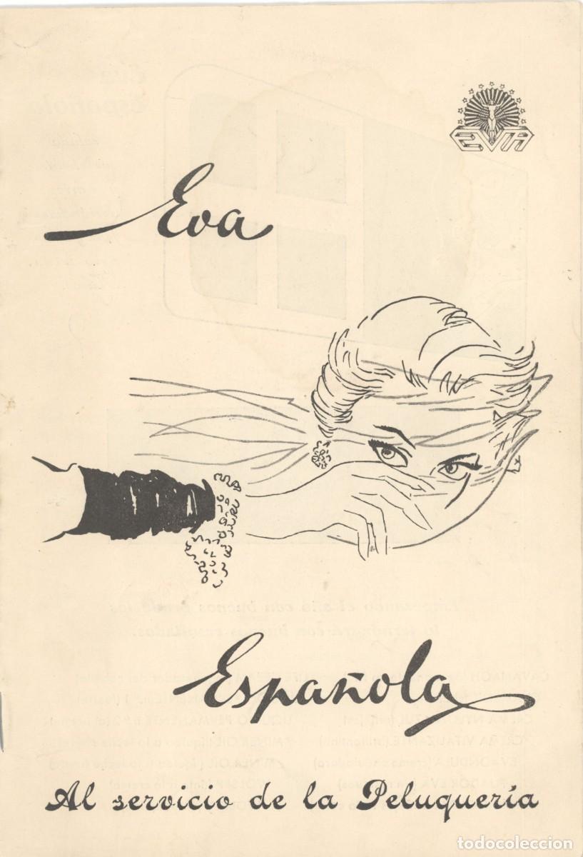 Coleccionismo de revistas y peri&oacute;dicos: Revista peluquer&iacute;a EVA . Enero de 1953. Peinados, publicidad ...