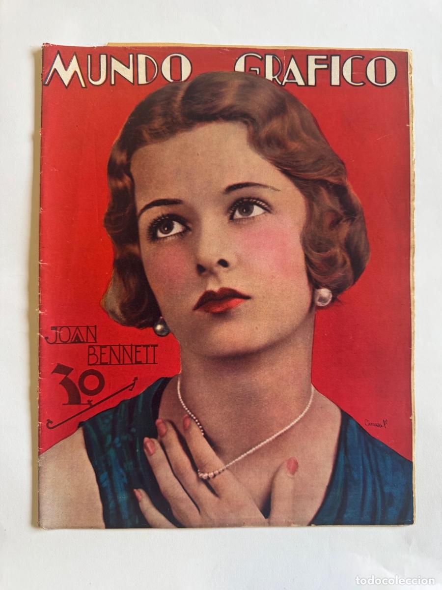 Coleccionismo de Revistas y Peri&oacute;dicos: Revista Mundo Grafico, A&ntilde;o 1929, Joan Bennetti, San Antonio en la Higuera, Dr Ferran