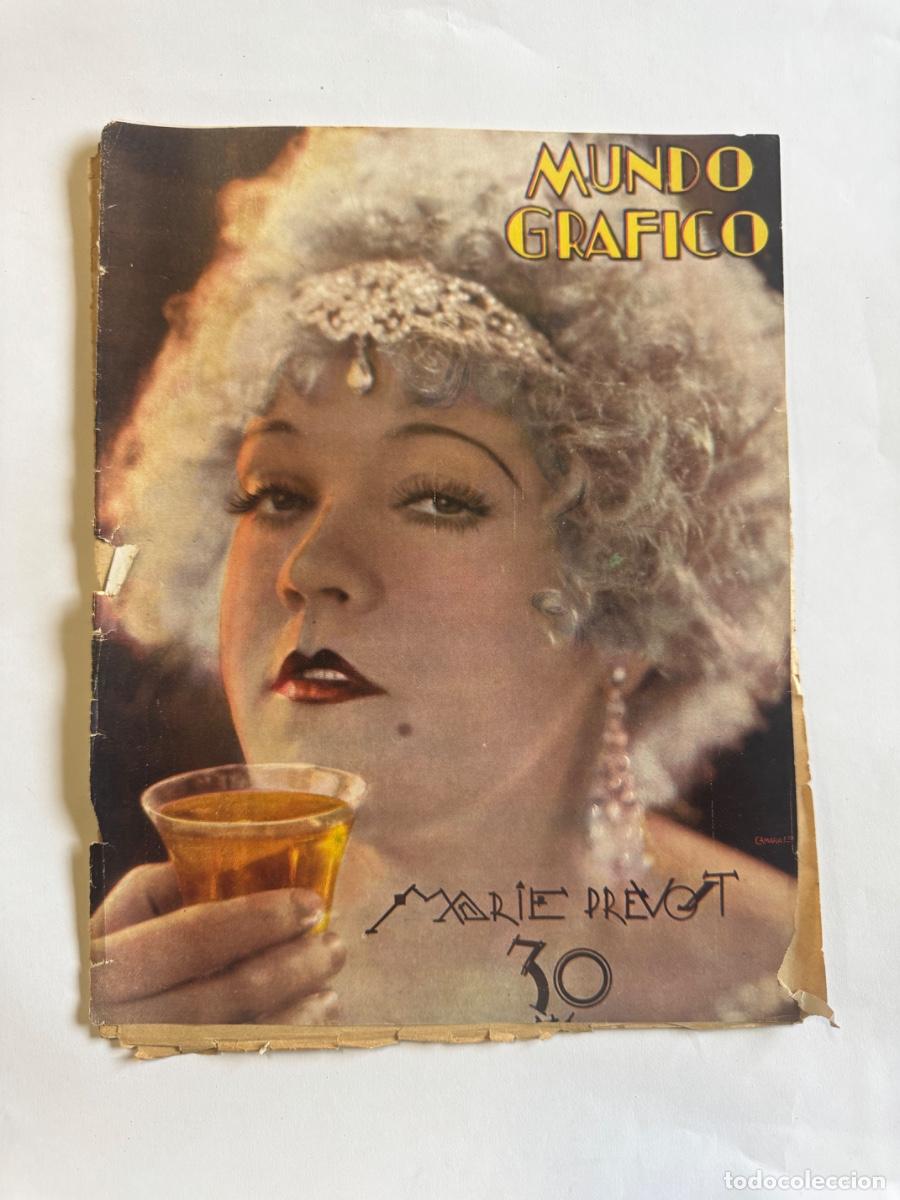 Coleccionismo de Revistas y Peri&oacute;dicos: Revista Mundo Grafico, A&ntilde;o 1929, Marie Prevot, Gitanillo de Triana, Jesus del Gran Poder
