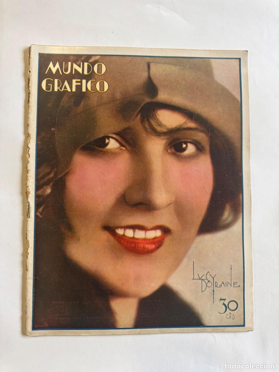 Coleccionismo de Revistas y Peri&oacute;dicos: Revista Mundo Grafico, A&ntilde;o 1929, Fred Thomson, Jose Ortiz, Futbol Espa&ntilde;ol