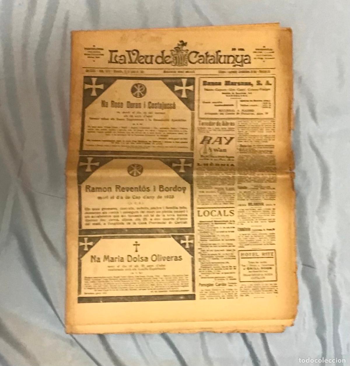 Coleccionismo de Revistas y Peri&oacute;dicos: LA VEU DE CATALUNYA, DIARIO DE 1923