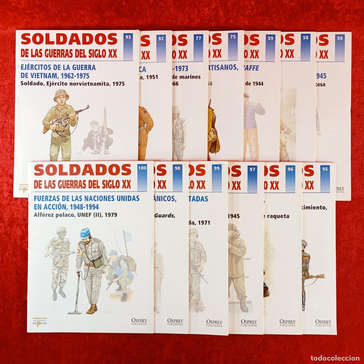 Coleccionismo de Revistas y Peri&oacute;dicos: SOLDADOS DE LAS GUERRAS DEL SIGLO XX - LOTE 13 FASC&Iacute;CULOS - ED. DEL PRADO - VER N&ordm; EN FOTOS / 7070