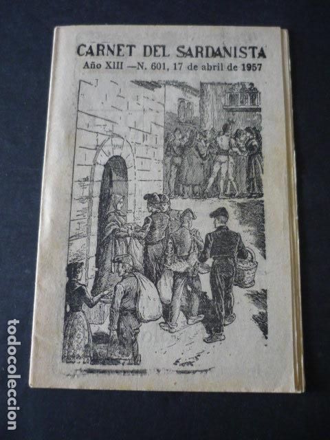 Collezionismo di Riviste e Giornali: BARCELONA CARNET DEL SARDANISTA N&ordm; 601 1957
