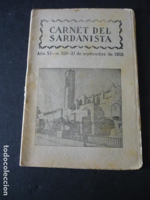 Coleccionismo de Revistas y Peri&oacute;dicos: BARCELONA CARNET DEL SARDANISTA N&ordm; 520 1955