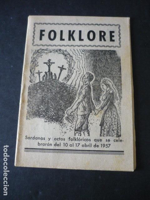 Collection Magazines and Newspapers: BARCELONA FOLKLORE REVISTA SARDANAS Y ACTOS FOLKLORICOS ABRIL 1957